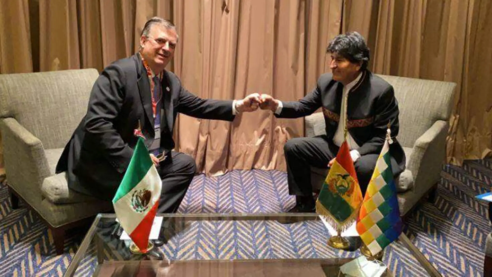 marcelo ebrard se reune con evo morales